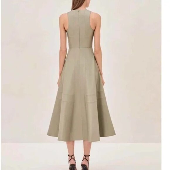 BEST Alexis England Midi Dress XSmall Sage Green Cocktail Party Formal - Picture 4 of 13